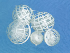 多孔旋转球型悬浮填料